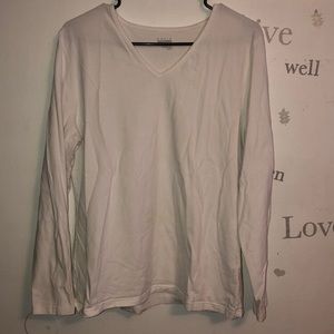 Women’s white long sleeve T-shirt